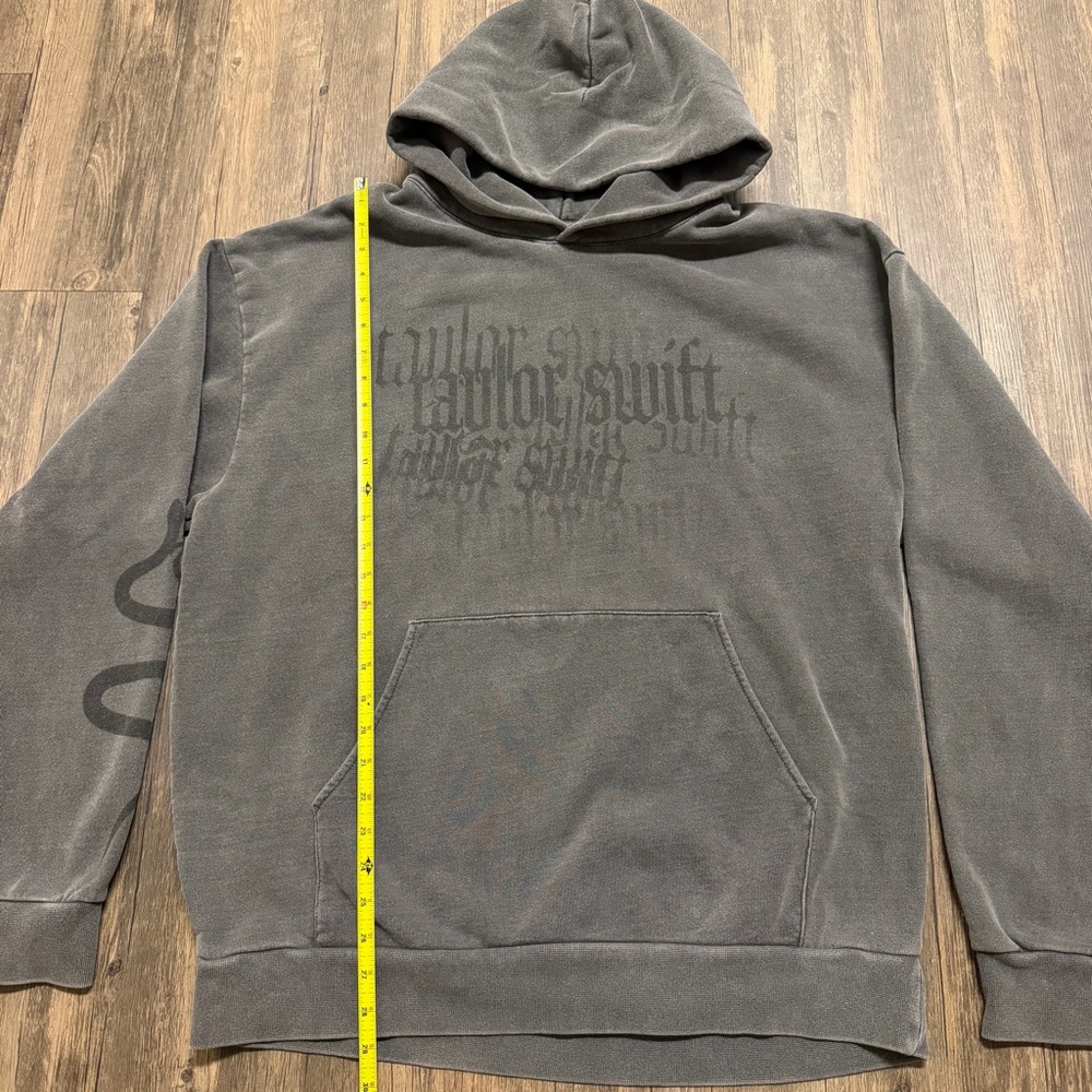 Taylor Swift Reputation There Will Be No Explanation Gray Oversized Hoodie M/L - Picture 11 of 12